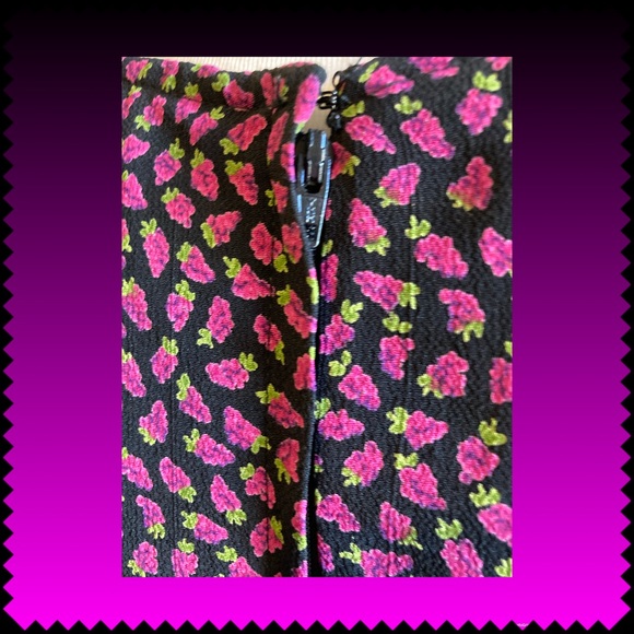 🍒vintage 8 Carole Little 90s Raspberry maxi dress - Picture 8 of 16